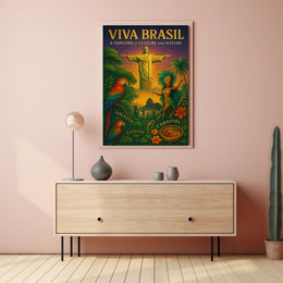 Viva Brasil A Tapestry Of Culture And Poster
