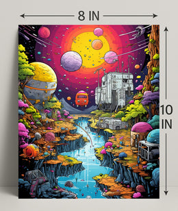 Cosmic Landscape Adventure Poster PosterGoat