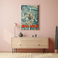 Milano Cityscape Poster