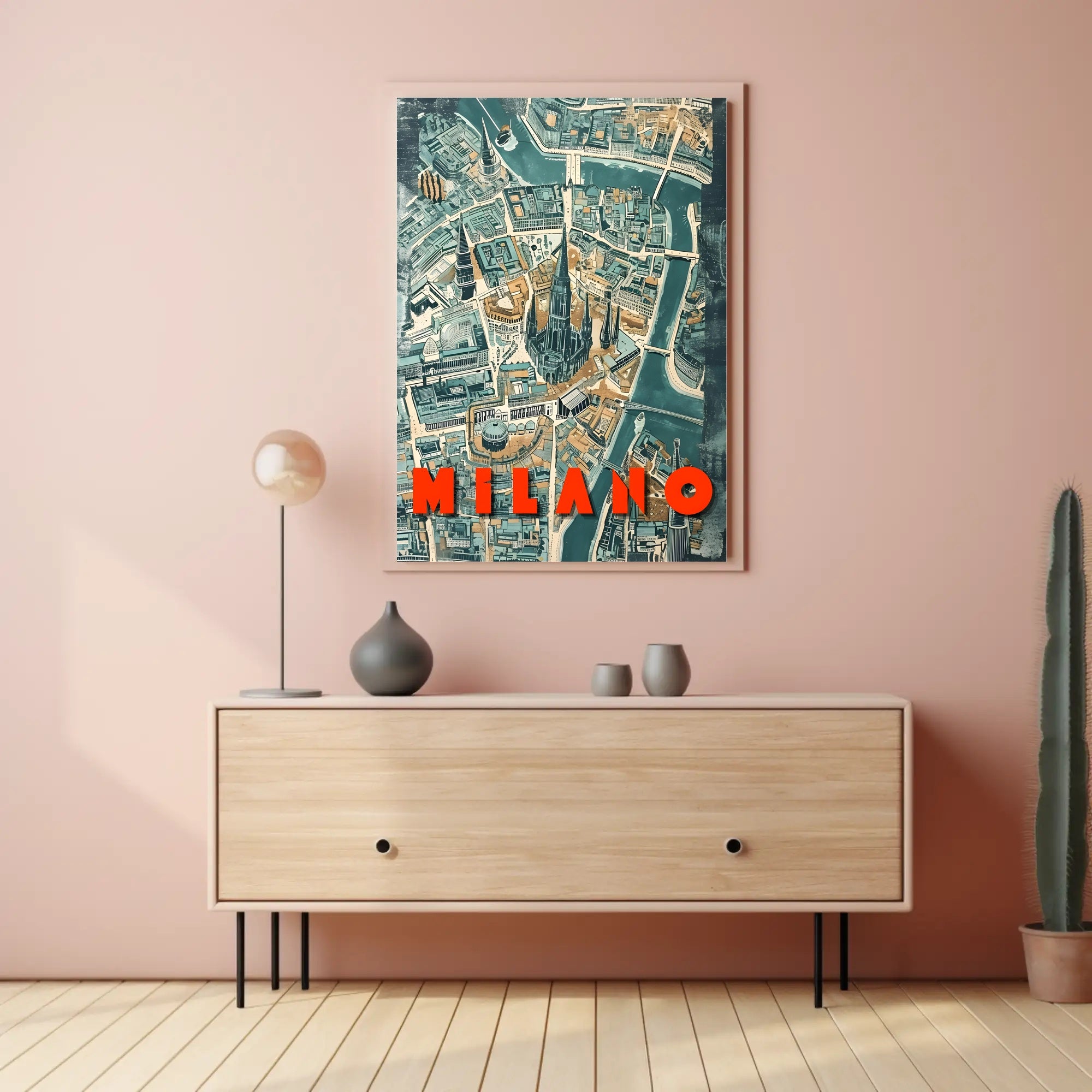 Milano Cityscape Poster