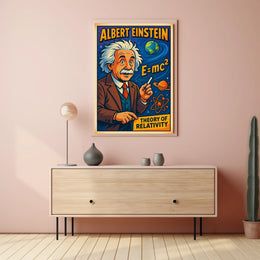 Albert Einstein Theory Of Relativity Poster
