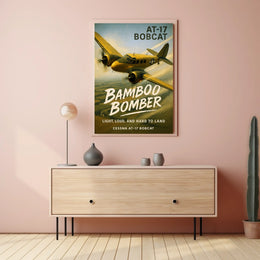 Cessna AT-17 Bobcat Bamboo Bomber Poster