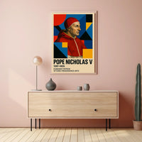 Pope Nicholas V Renaissance Humanism Art Poster