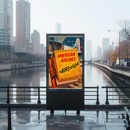 American Airlines Airfreight Poster