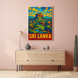 Sri Lanka Vibrant Landscape Poster