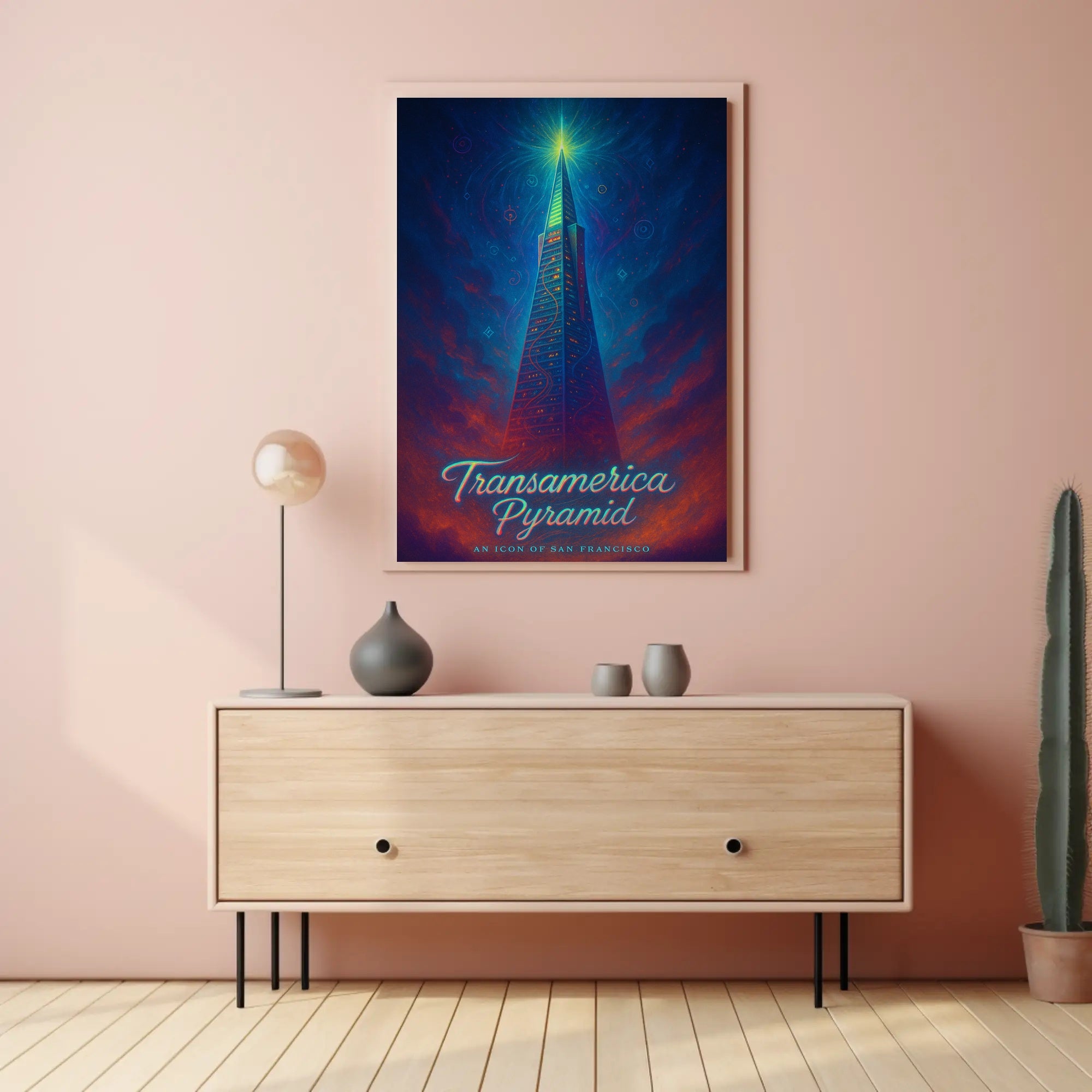 Transamerica Pyramid San Francisco Poster Modern Print