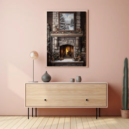 Cozy Winter Hearth Poster