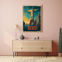 Rio de Janeiro Iconic Landmarks Poster