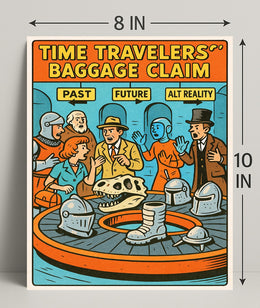 Time Travelers' Baggage Claim Poster PosterGoat