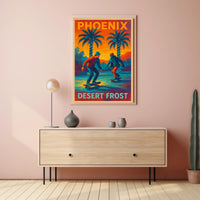 Phoenix Desert Frost Poster
