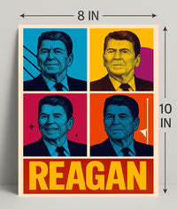 Ronald Reagan Pop Art Tribute Poster Decoration PosterGoat