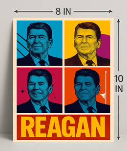 Ronald Reagan Pop Art Tribute Poster Decoration PosterGoat