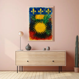 Vibrant Heraldic Emblem Poster