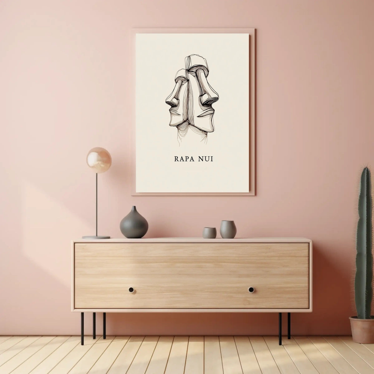 Rapa Nui Moai Statues Poster