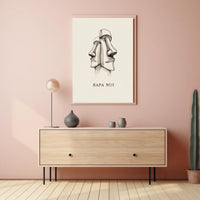 Rapa Nui Moai Statues Poster