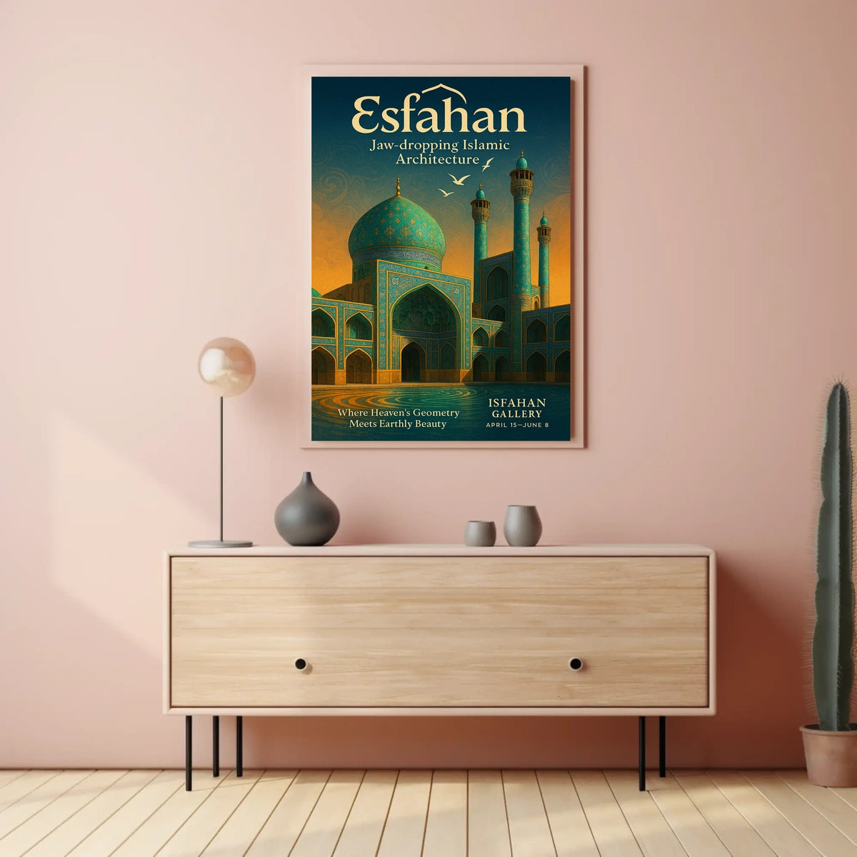 Esfahan Where HeavenS Geometry Meets Poster