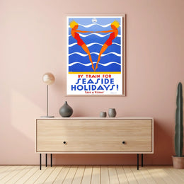 Seaside Holidays By Train Poster