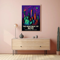 The Heartbeat Of Nyc Poster