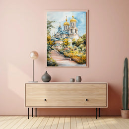 Ukraine Kyiv St Sophia Cathedral City View Landscape Poster