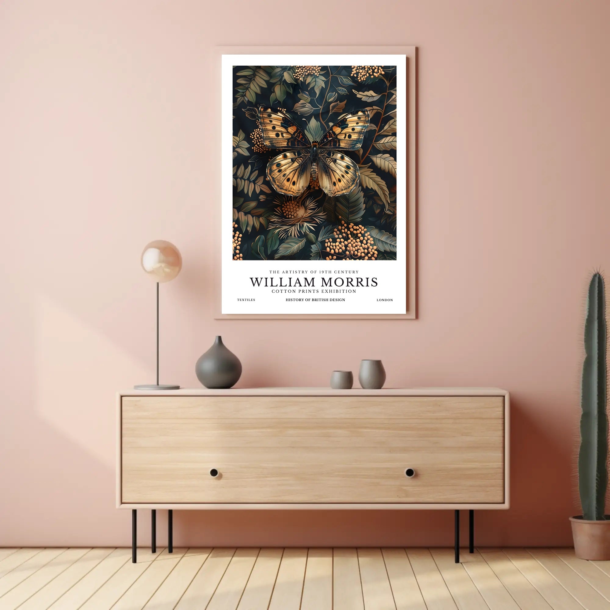 William Morris Botanical Artistry Exhibition Artistic Poster