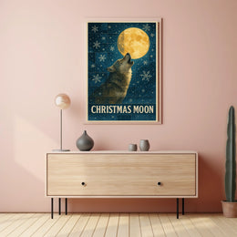 Christmas Moon Poster