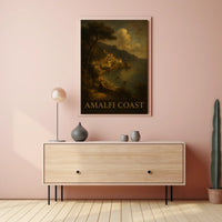 Amalfi Coast Poster Wall Art For Coastal Decor Travel Gift