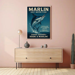 Marlin Adventure Sports Poster PosterGoat