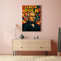 James K Polk Poster Scenic History Wall Art Print For Home