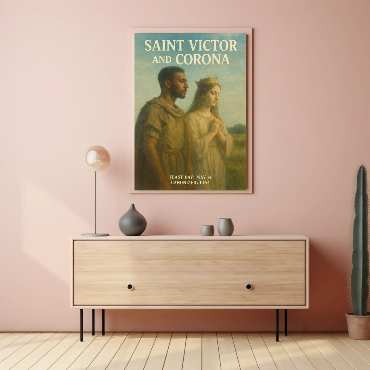 Saint Victor And Corona Poster
