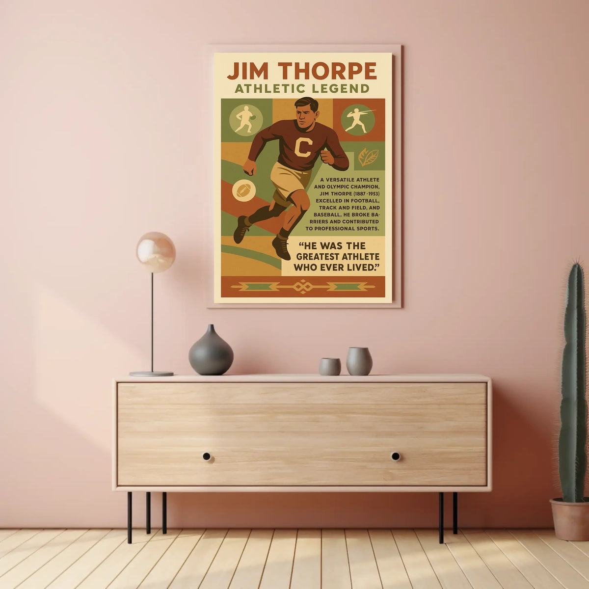 Jim Thorpe Legendary Athlete Jim Thorpe Poster
