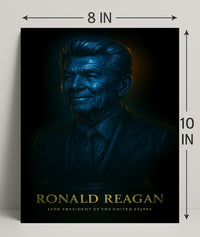 Ronald Reagan Vintage Poster Wall Art PosterGoat