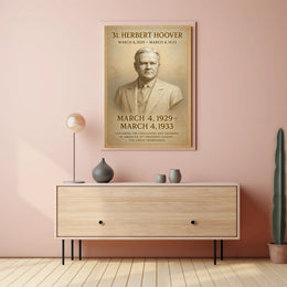 Herbert Hoover Portrait: Historical or Presidential Poster