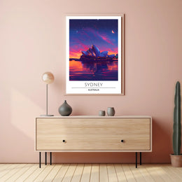 Sydney Opera House Dreamlike Cityscape Urban or Cityscape Poster
