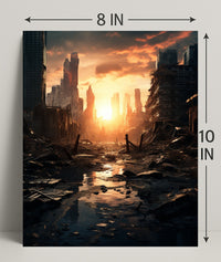 Post-Apocalyptic Sunrise Poster