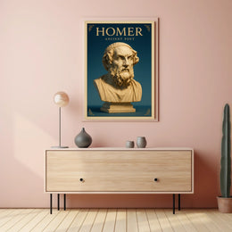 Homer Ancient Poet Poster