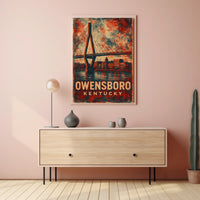 Owensboro, Kentucky Bridge And Skyline Poster