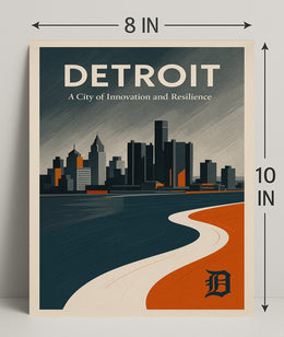 Detroit Innovation and Resilience Poster PosterGoat