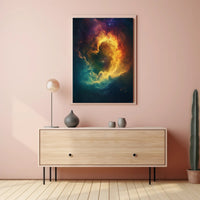 Mesmerizing Cosmic Nebula Art Print in Space or Astronomy Poster PosterGoat