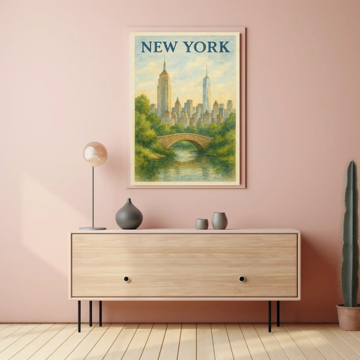New York Cityscape Poster