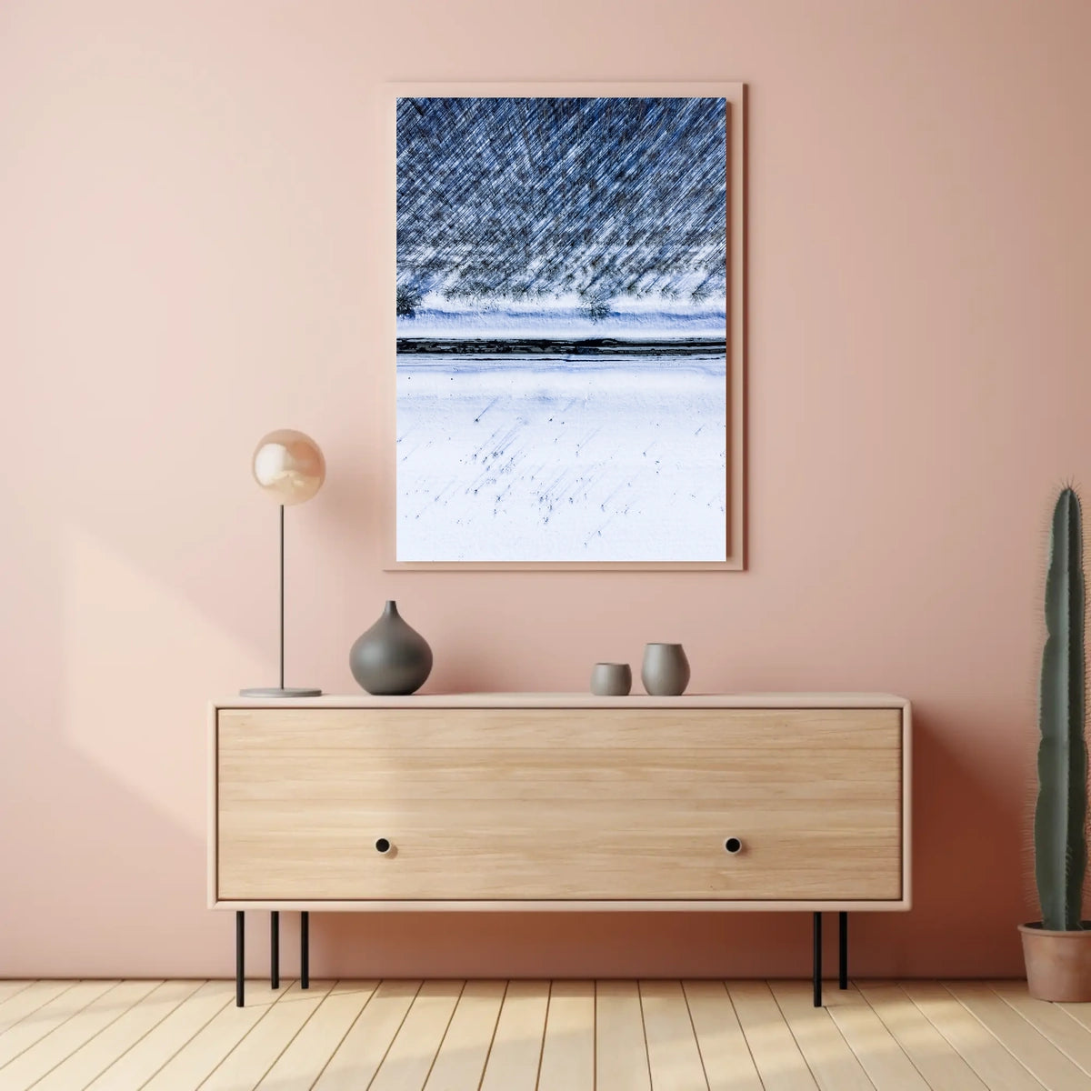 Winter Landscape from Above Poster
