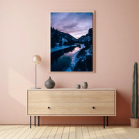 Winter Twilight Landscape Poster