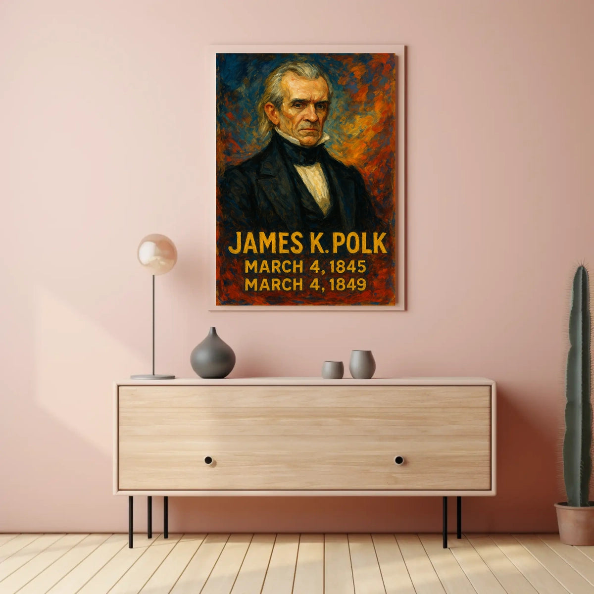 James K. Polk Presidential Term Poster