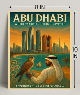 Abu Dhabi Tradition and Innovation Cultural or Heritage Poster