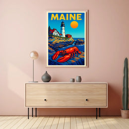 Maine Coastal Charm Poster