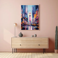 Times Square Vibrant Cityscape Art Print Urban or Cityscape Poster