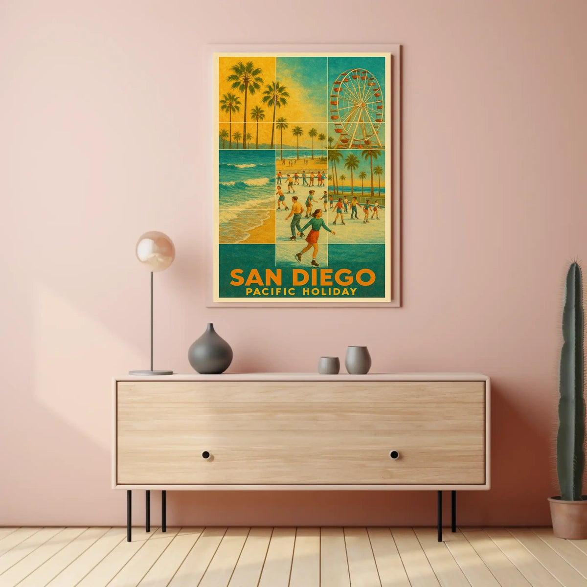 San Diego Pacific Holiday Poster