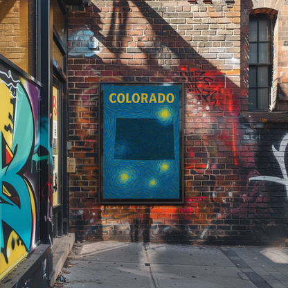 Colorado Starry Night Poster