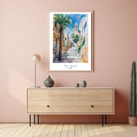 Tel Aviv Streetscape Poster PosterGoat