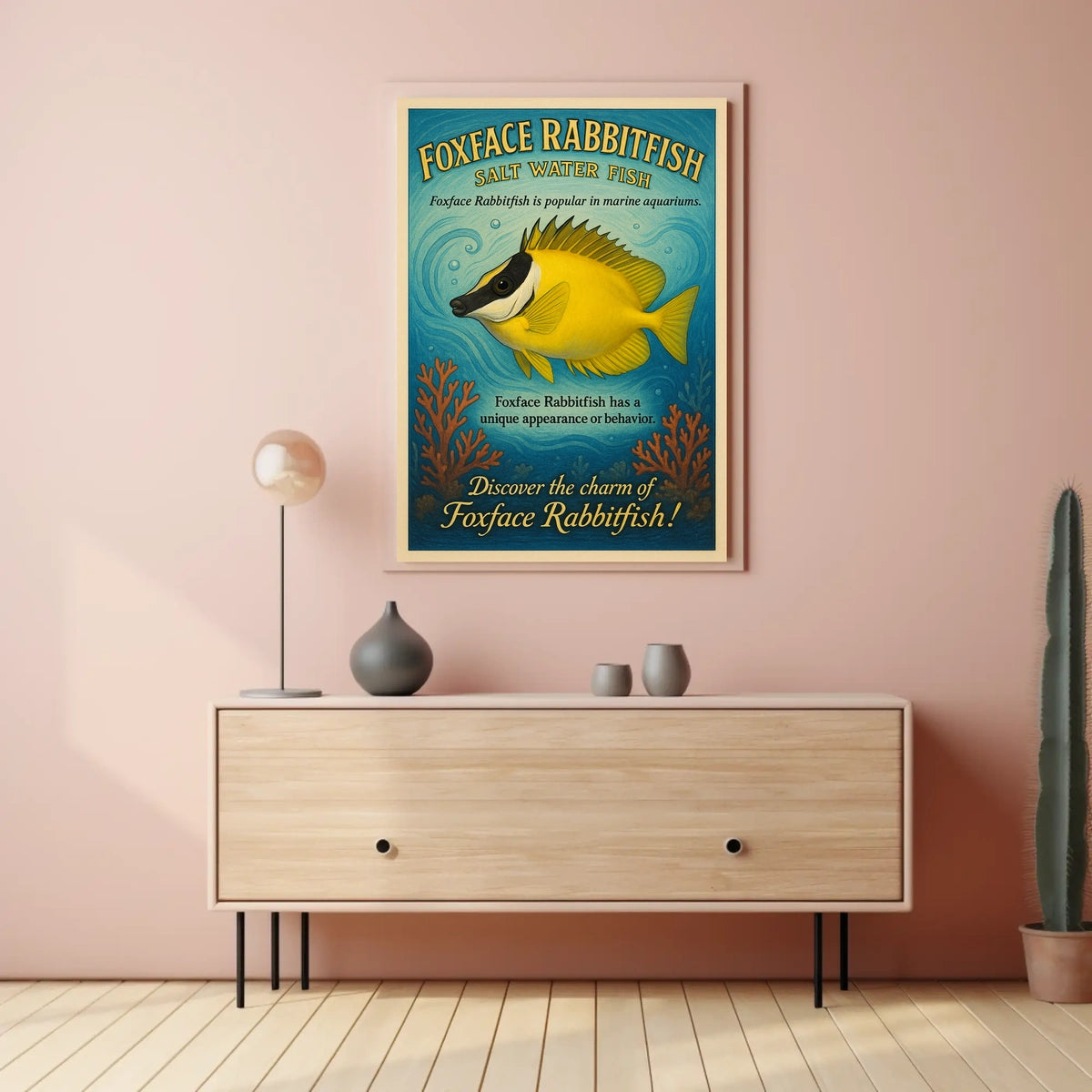 Discover the Charm of Foxface Rabbitfish Poster