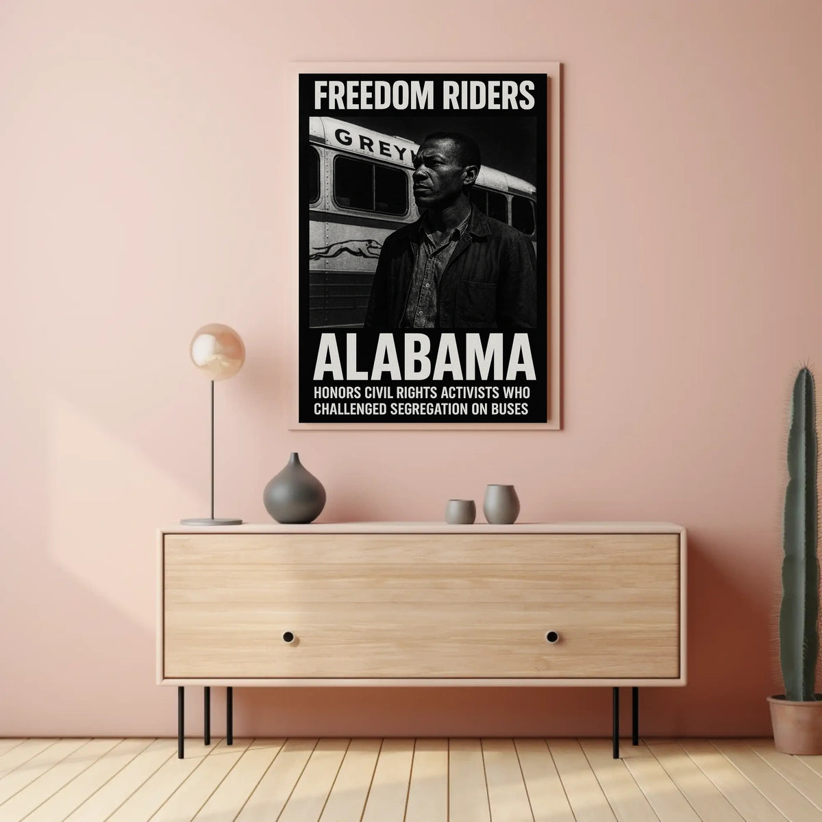 Freedom Riders Honoring Civil Rights Poster